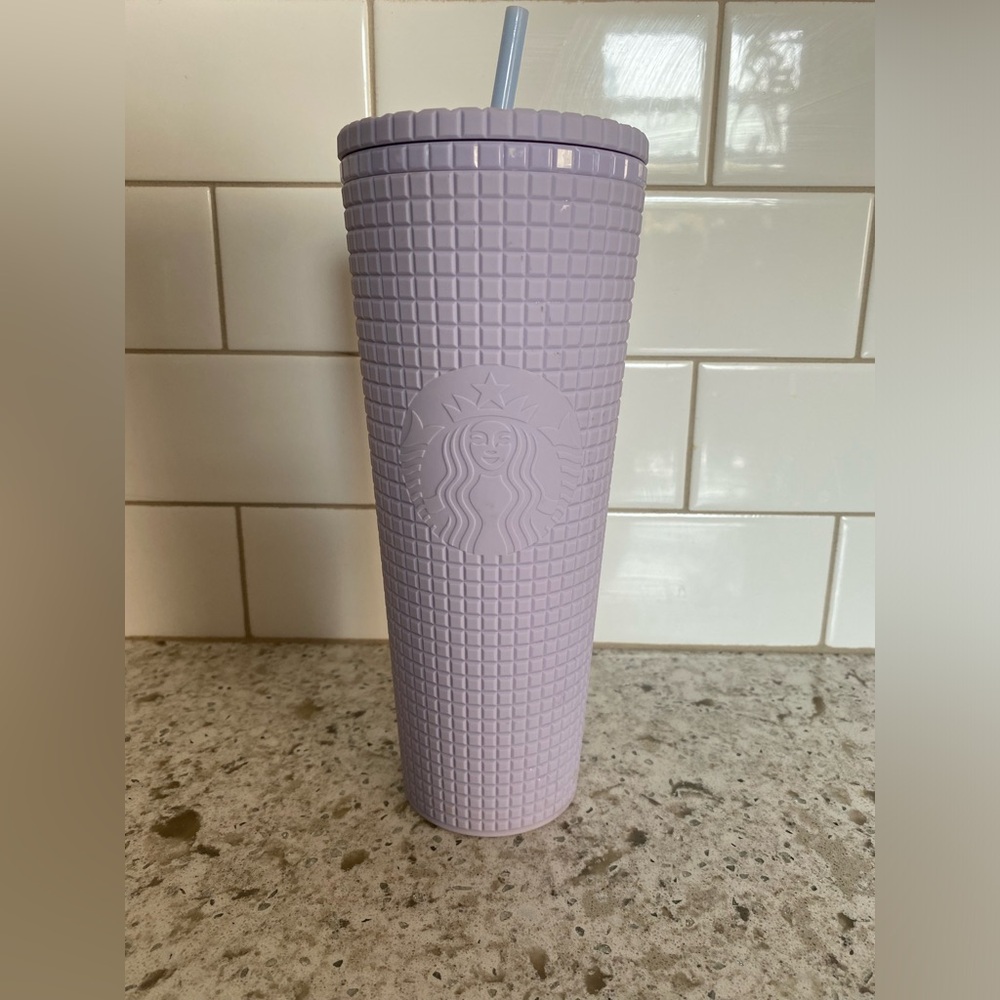 Starbucks Matte Lilac Grid Venti Tumbler